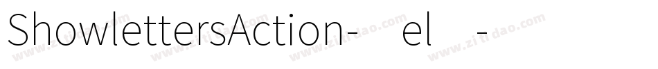 ShowlettersAction-4el4字体转换