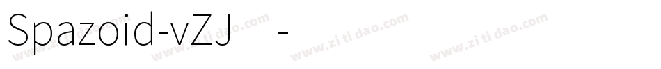 Spazoid-vZJ4字体转换