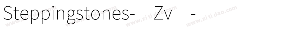 Steppingstones-1Zv4字体转换