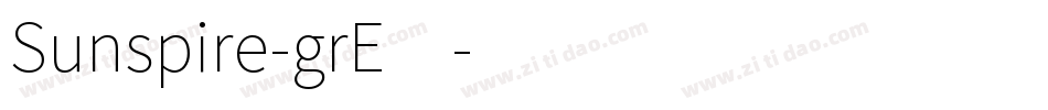 Sunspire-grE4字体转换