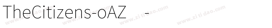 TheCitizens-oAZ4字体转换