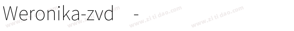 Weronika-zvd4字体转换