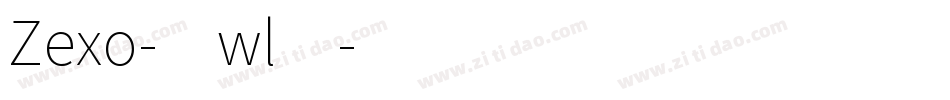 Zexo-4wl4字体转换