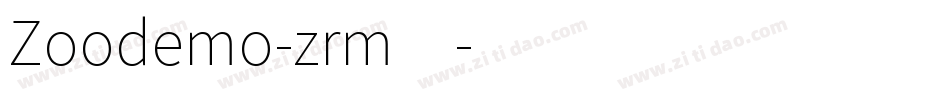 Zoodemo-zrm4字体转换