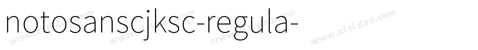 notosanscjksc-regula字体转换
