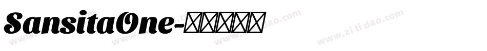 SansitaOne字体转换