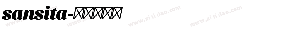 sansita字体转换