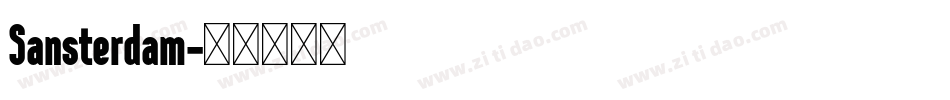 Sansterdam字体转换