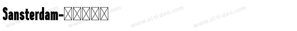 Sansterdam字体转换