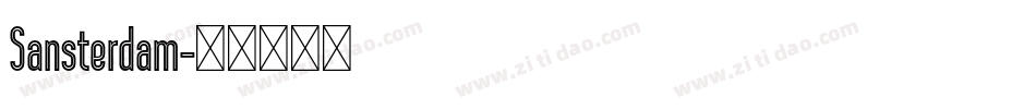 Sansterdam字体转换