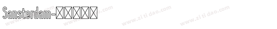Sansterdam字体转换