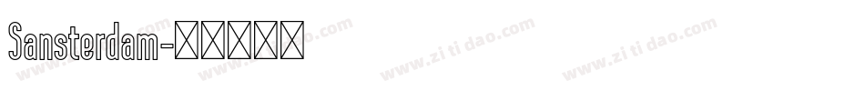 Sansterdam字体转换