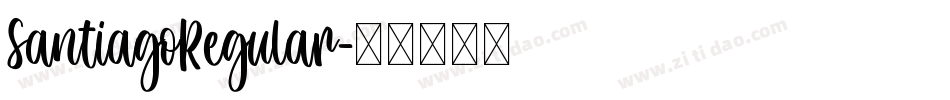 SantiagoRegular字体转换