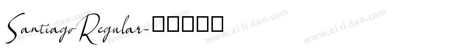 SantiagoRegular字体转换