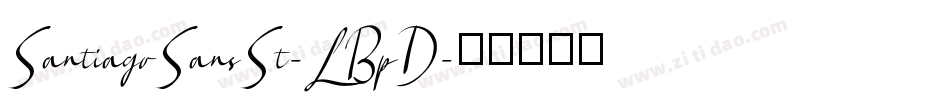 SantiagoSansSt-LBpD字体转换