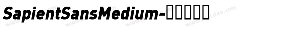 SapientSansMedium字体转换