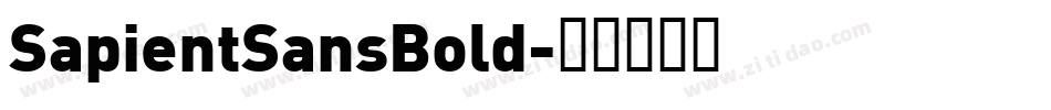 SapientSansBold字体转换 SapientSansBold字体转换
