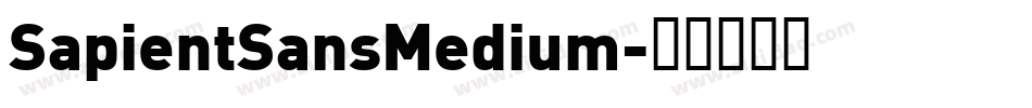 SapientSansMedium字体转换