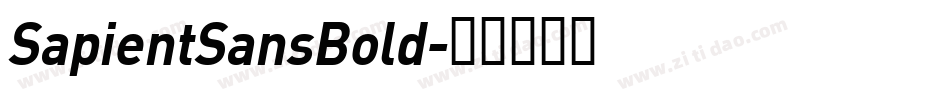 SapientSansBold字体转换 SapientSansBold字体转换
