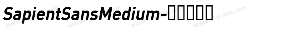 SapientSansMedium字体转换