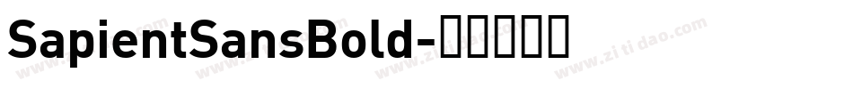 SapientSansBold字体转换 SapientSansBold字体转换