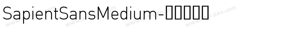 SapientSansMedium字体转换
