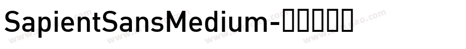 SapientSansMedium字体转换