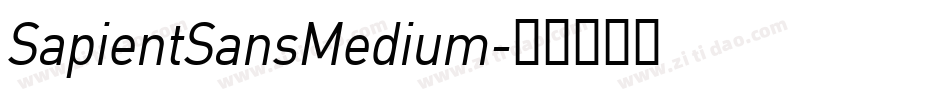 SapientSansMedium字体转换
