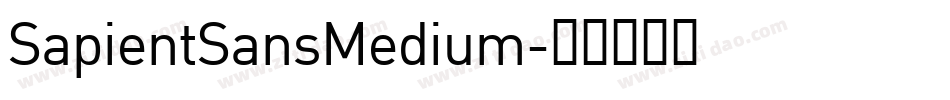 SapientSansMedium字体转换