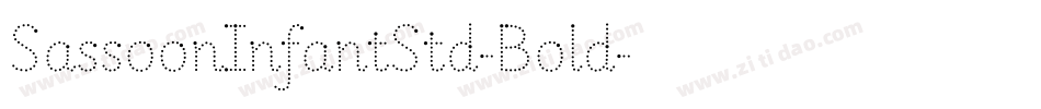 SassoonInfantStd-Bold字体转换