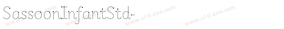 SassoonInfantStd字体转换