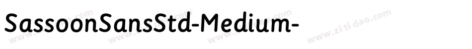 SassoonSansStd-Medium字体转换