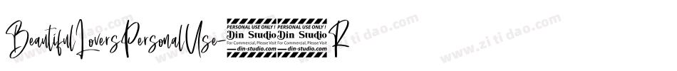 BeautifulLoversPersonalUse-92RB字体转换