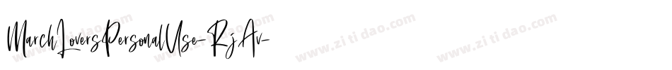 MarchLoversPersonalUse-RjAv字体转换