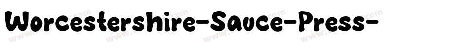 Worcestershire-Sauce-Press字体转换