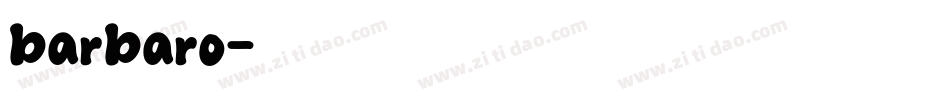 barbaro字体转换
