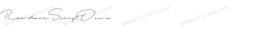 RamdoneScriptDemo字体转换