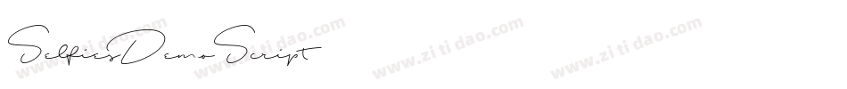 SelfiesDemoScript字体转换