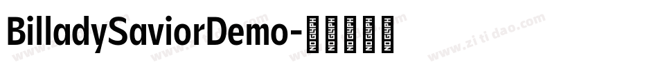 BilladySaviorDemo字体转换