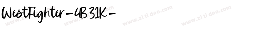 WestFighter-4B31K字体转换