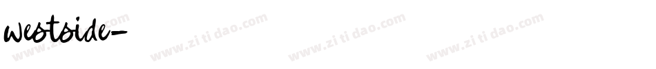 westside字体转换