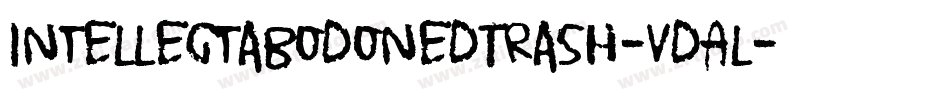 IntellectabodonedTrash-VdAl字体转换