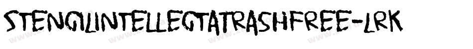 StenciLintellectaTrashFree-LrK5字体转换