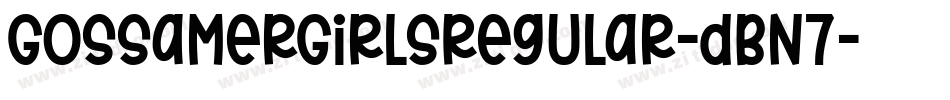 GossamerGirlsRegular-dBn7字体转换