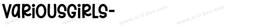 VariousGirls字体转换