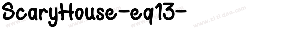 ScaryHouse-eq13字体转换