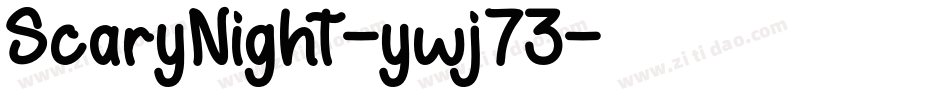 ScaryNight-ywj73字体转换