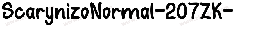 ScarynizoNormal-2O7ZK字体转换