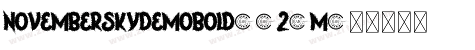 NovemberSkyDemoBold-1z9M字体转换