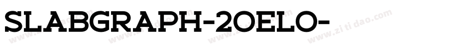 Slabgraph-2OElo字体转换